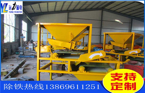 上海石英砂磁選機設備，上海石英砂磁選機設備_上海石英砂磁選機設備工作原理_生產現場_磁力16000gs 以上