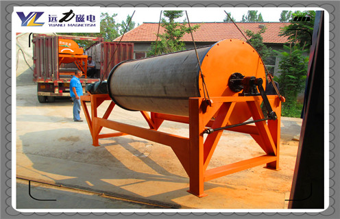 永磁筒式磁選機，湖北CTB-718永磁筒式磁選機優缺點_磁鐵如何分布_湖北CTB-718永磁筒式磁選機優缺點不吸鐵如何處理