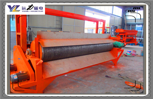 濕式磁選機，湖北濕式永磁磁選機_釩鈦鐵礦湖北濕式永磁磁選機型號參數及磁場強度