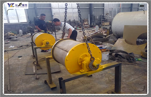 強磁滾筒，山西強磁磁滾筒銷售_滾筒磁選機多少錢一台，山西強磁磁滾筒銷售工作原理