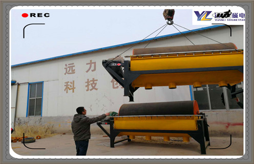 半逆流型稀土永磁筒式磁選機發往雲南省用以冶煉廠製造行業